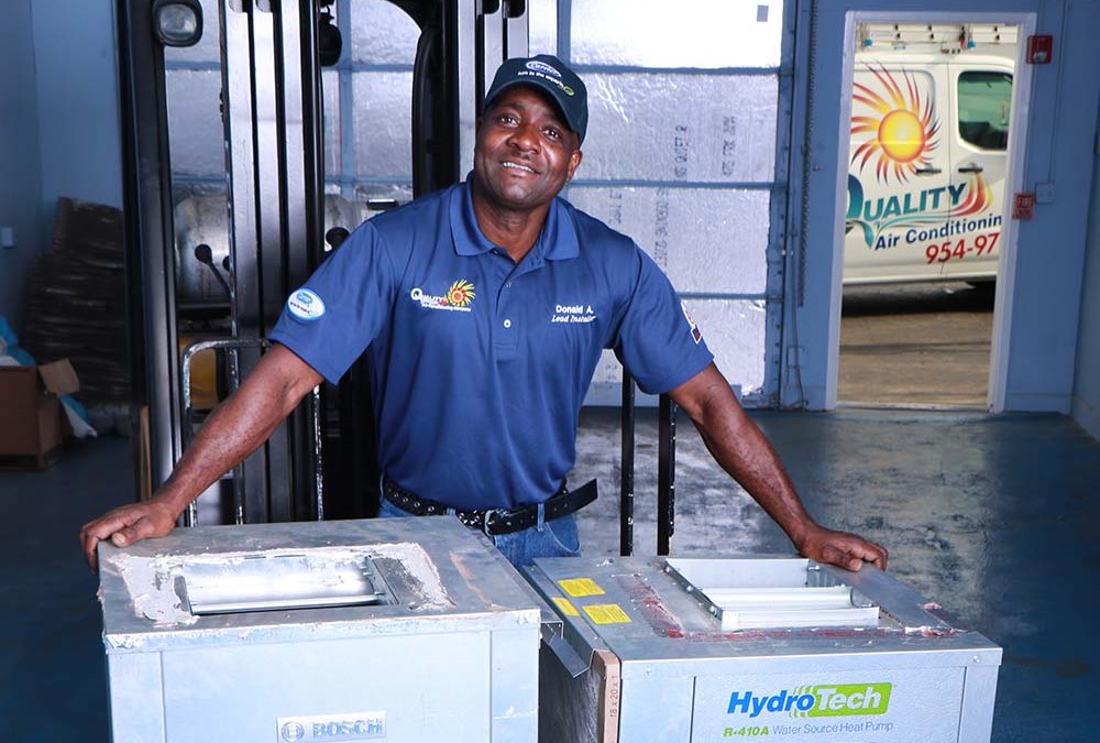 Quality AC Company Tech with Unit